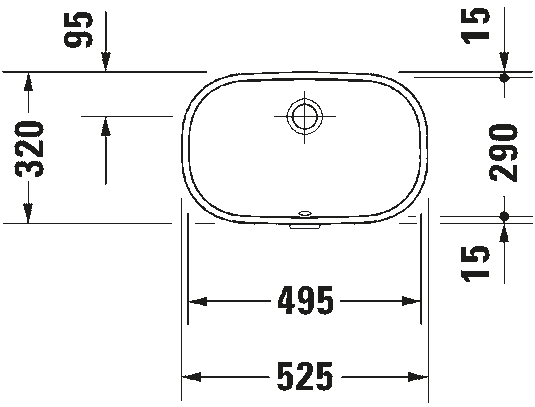 Lavabo bajo cubierta - D-Code - Duravit