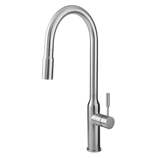 Mezcladora monomando para cocina con nariz retráctil y 2 funciones 9495.9INOX - INOX - Urrea